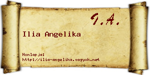 Ilia Angelika névjegykártya